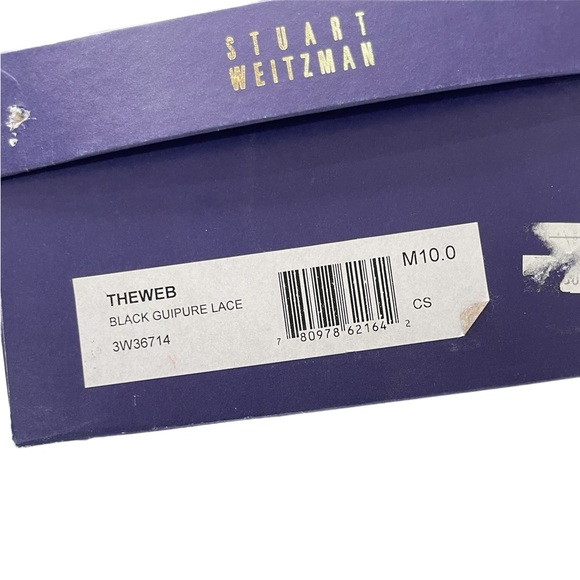 Stuart Weizman Open Toe Lace Pump 10M - Picture 4 of 4
